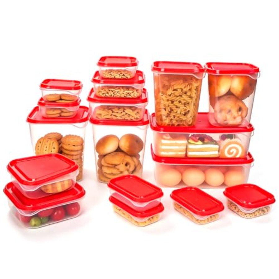 Storage Food Prep - Conjunto de 17 Peças de Plástico