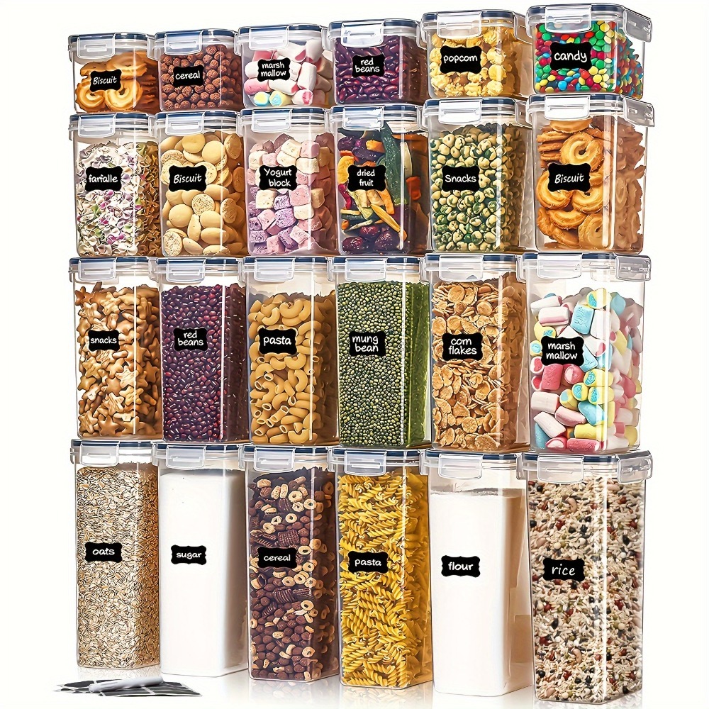 Food Storage With Colander - Conjunto de 24 Peças: 12 Potes
