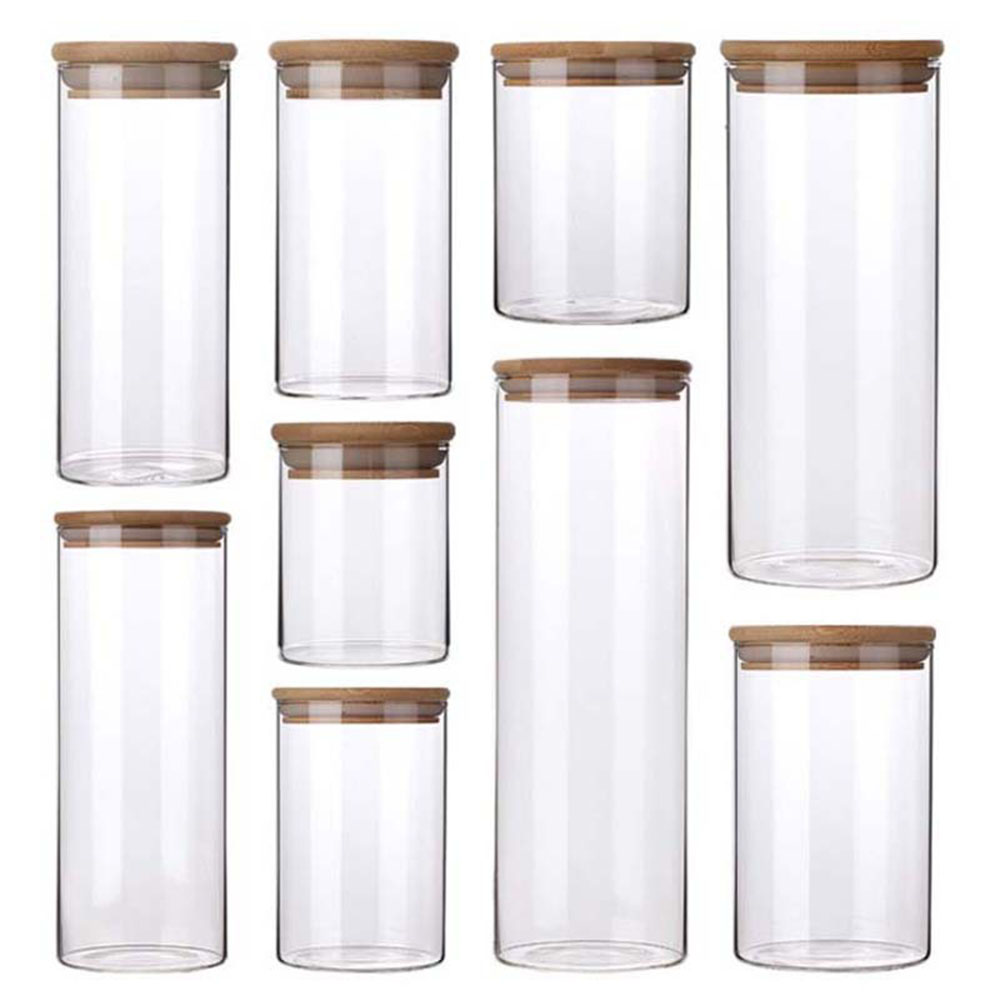 Food Storage Drums - 4/8 pces 250ml 500ml 1000ml frasco