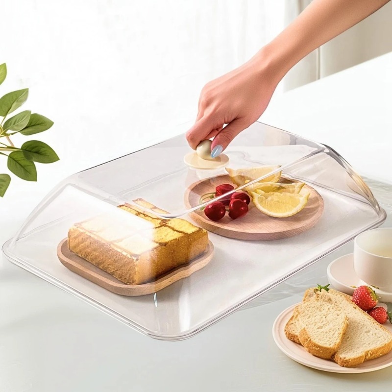 Food Storage Kitchen - WORTHBUY Tampa de Plástico Reutilizável Transparente