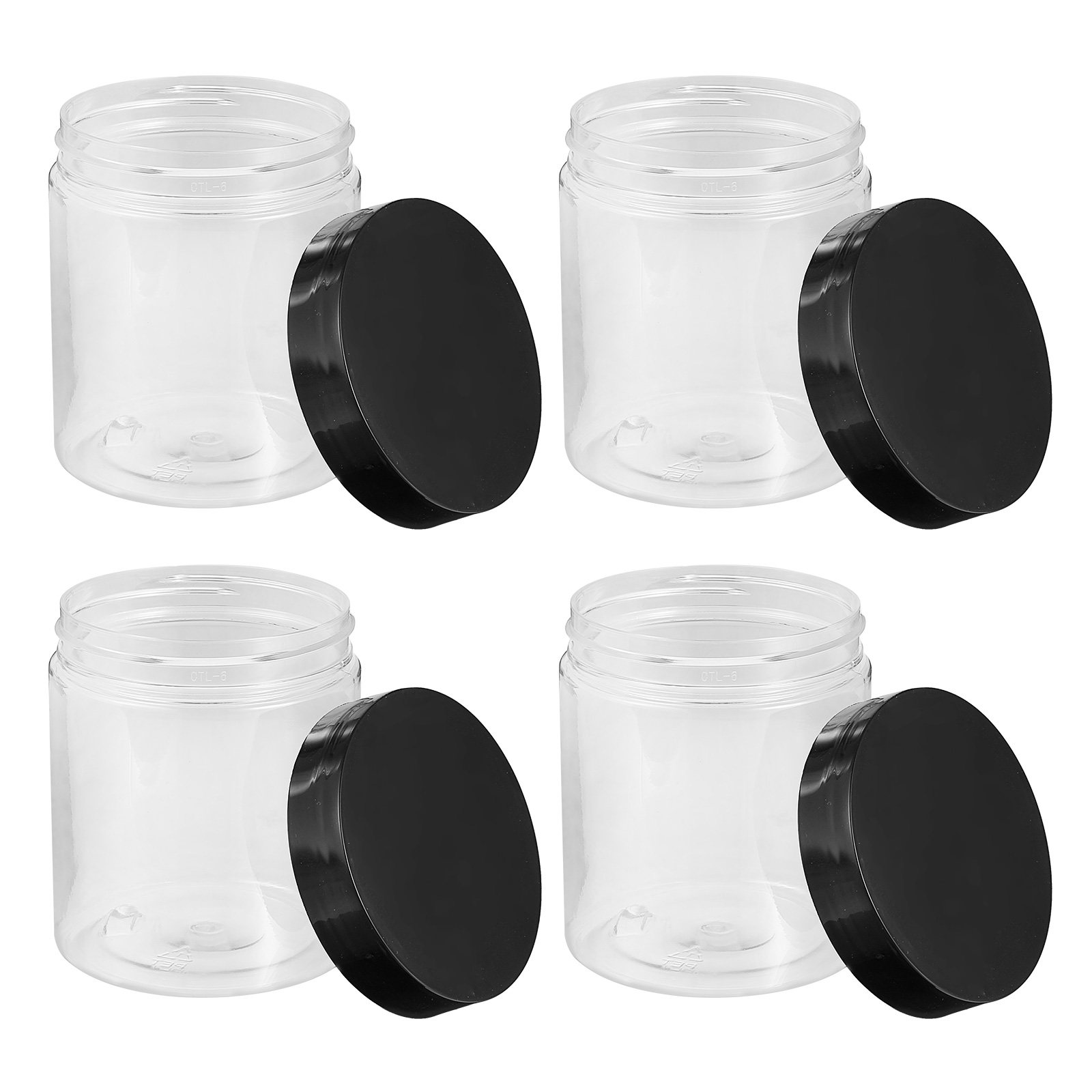 Food Storage Kitchen - 12 Potes Plásticos Transparentes Selados para