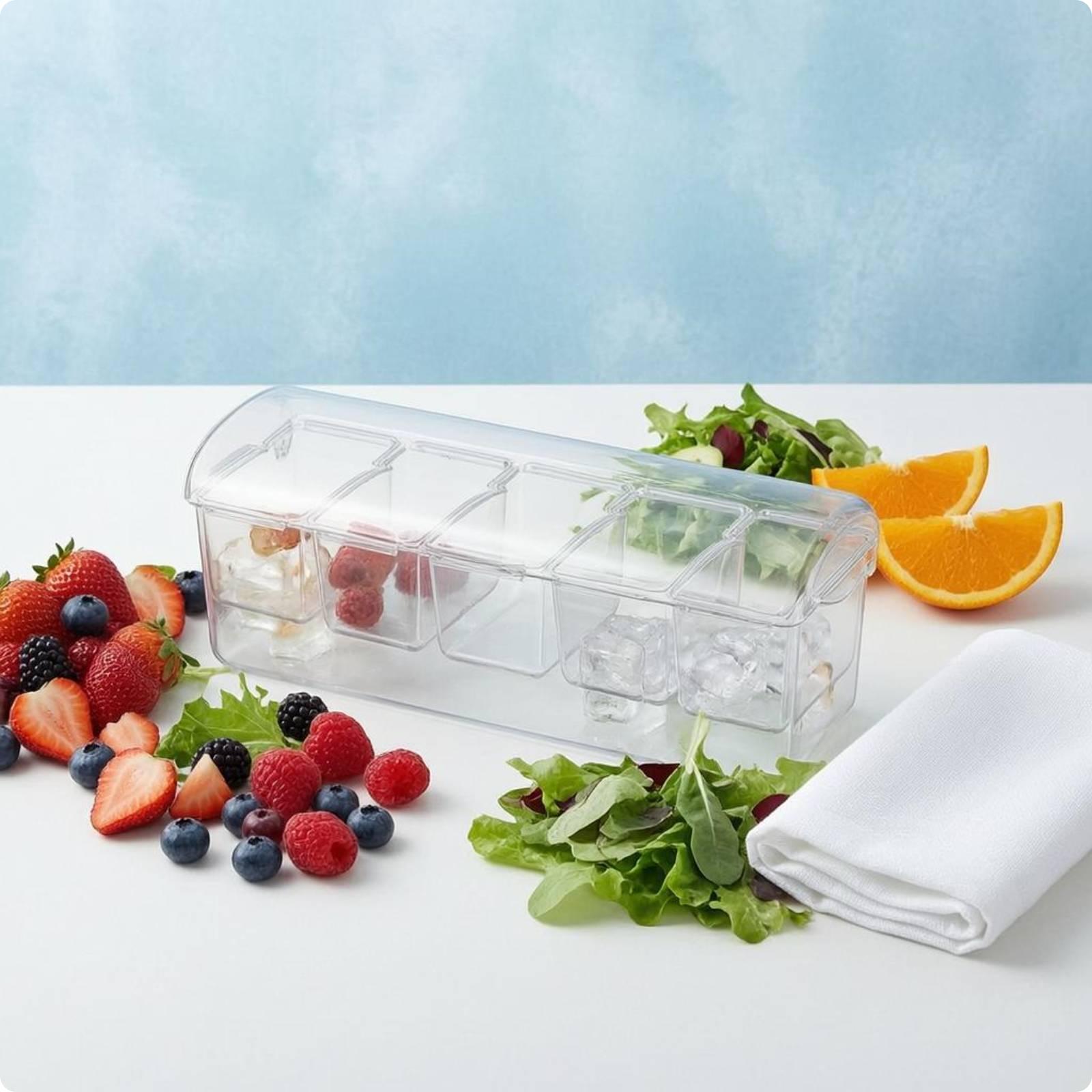 Storage Food Prep - Caixa de Armazenamento de Salada Hermética