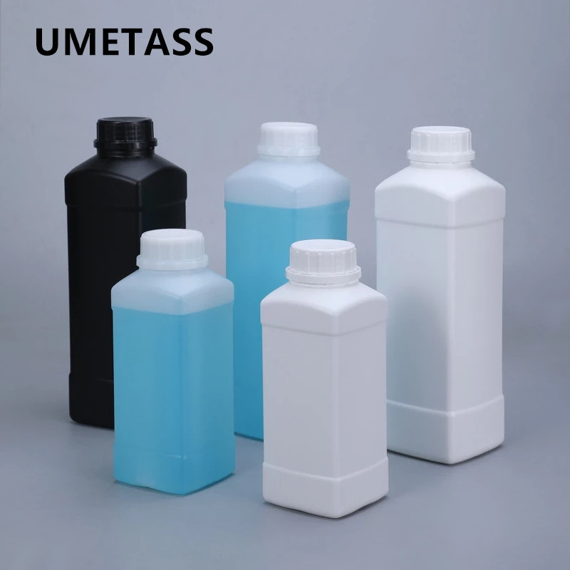 Food Storage Drums - Garrafa quadrada vazia de 500ml 1000ml,