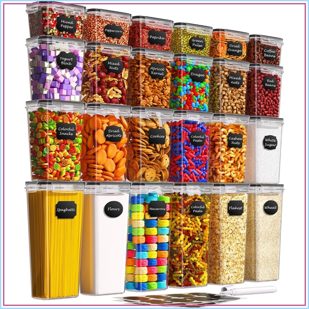 Food Storage Kitchen - 24 PCS Recipientes de Armazenamento de