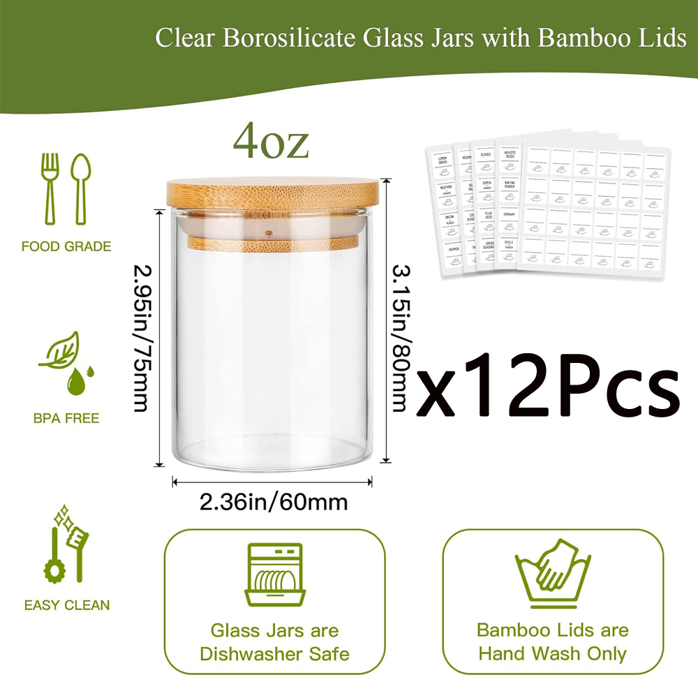 Frascos de especiarias de vidr - Food Storage Drums avaliação e preço