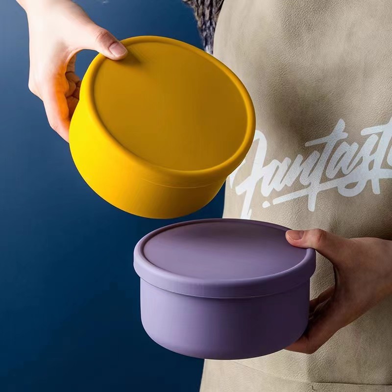 1 pçs silicone redondo tigela  - Food Storage Hot avaliação e preço