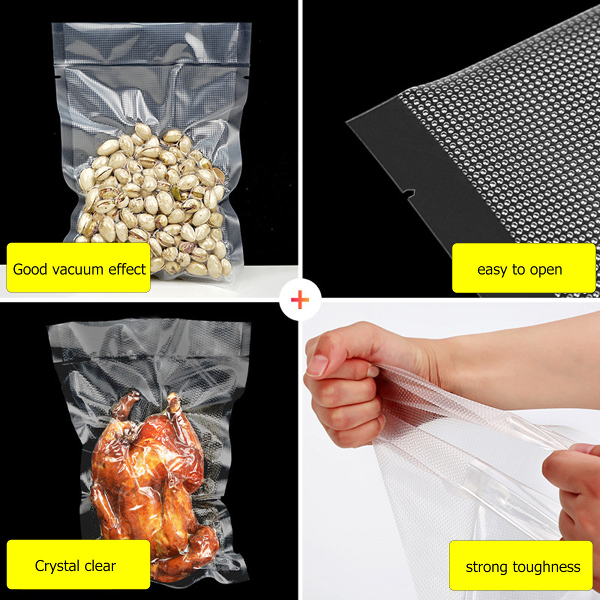 100 Sacos Transparentes com Te - Food Storage Usa avaliação e preço