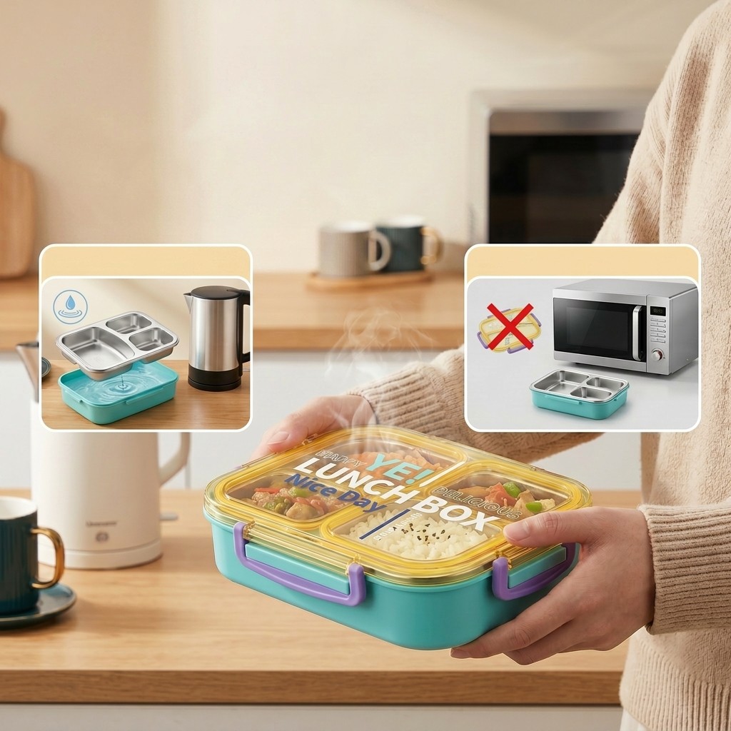 Caixa Bento de Aço Inoxidável  - Food Storage 30 Years avaliação e preço