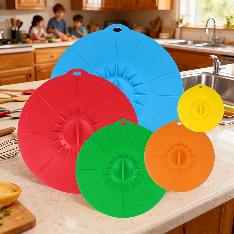 Conjunto de 5 Tampas de Silico - Food Storage With Colander avaliação e preço