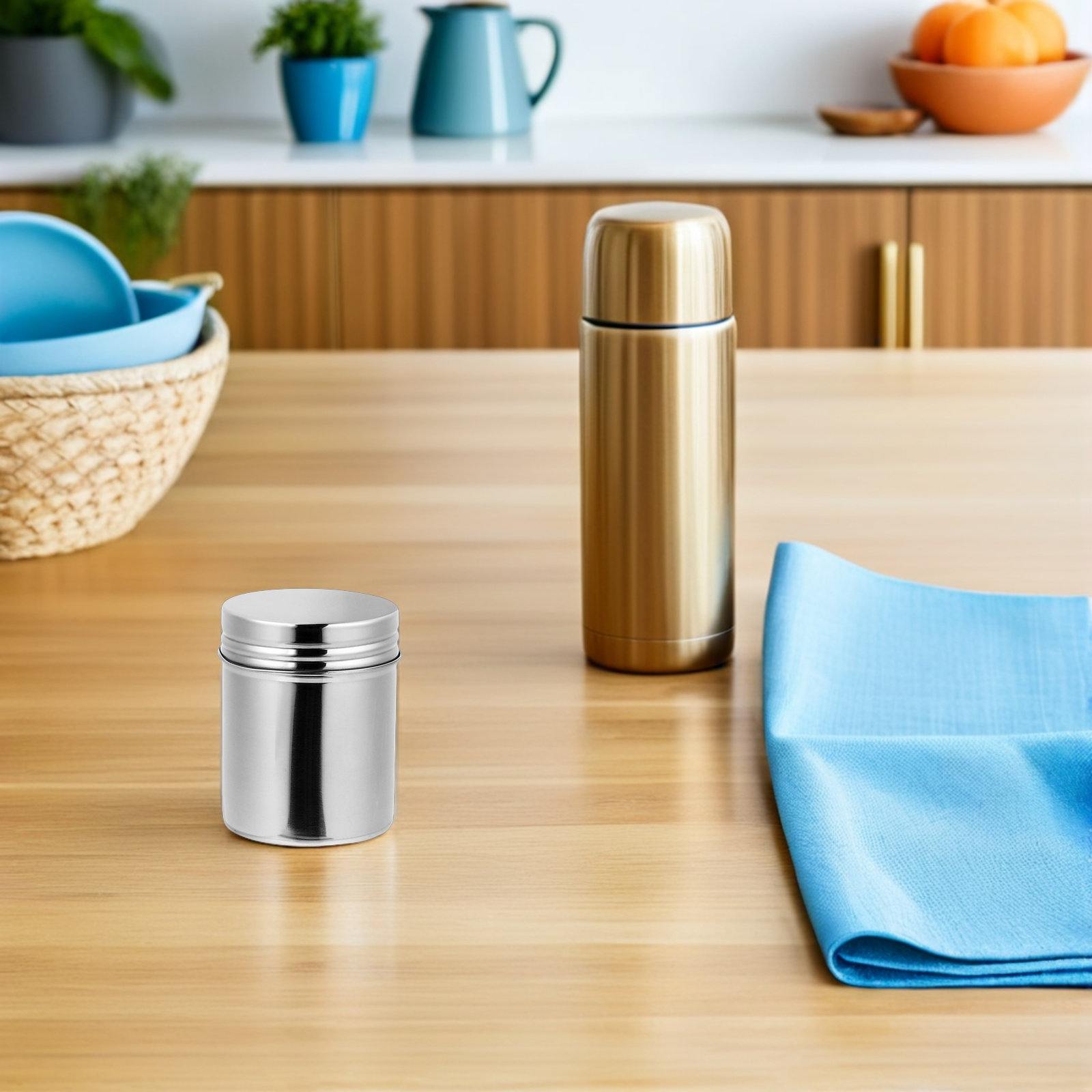 2 Peças de Recipientes de Aço  - Food Storage Kitchen avaliação e preço
