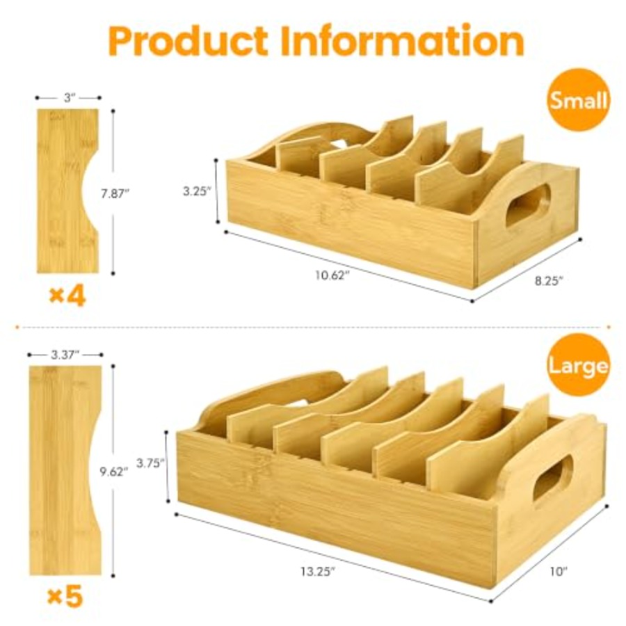 Organizador de Tampas de Bambu - Food Storage Kitchen avaliação e preço