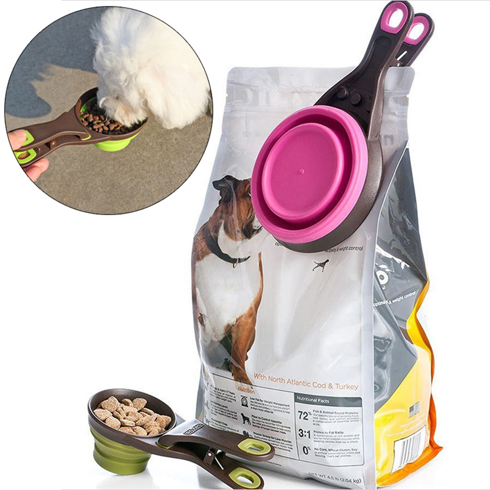Copo Medidor Portátil Dobrável - Food Storage With Scoop avaliação e preço