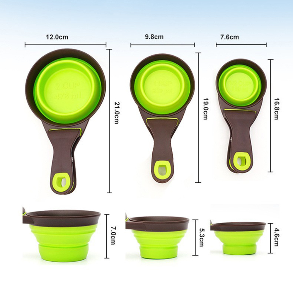 Copo Medidor Portátil Dobrável - Food Storage With Scoop avaliação e preço