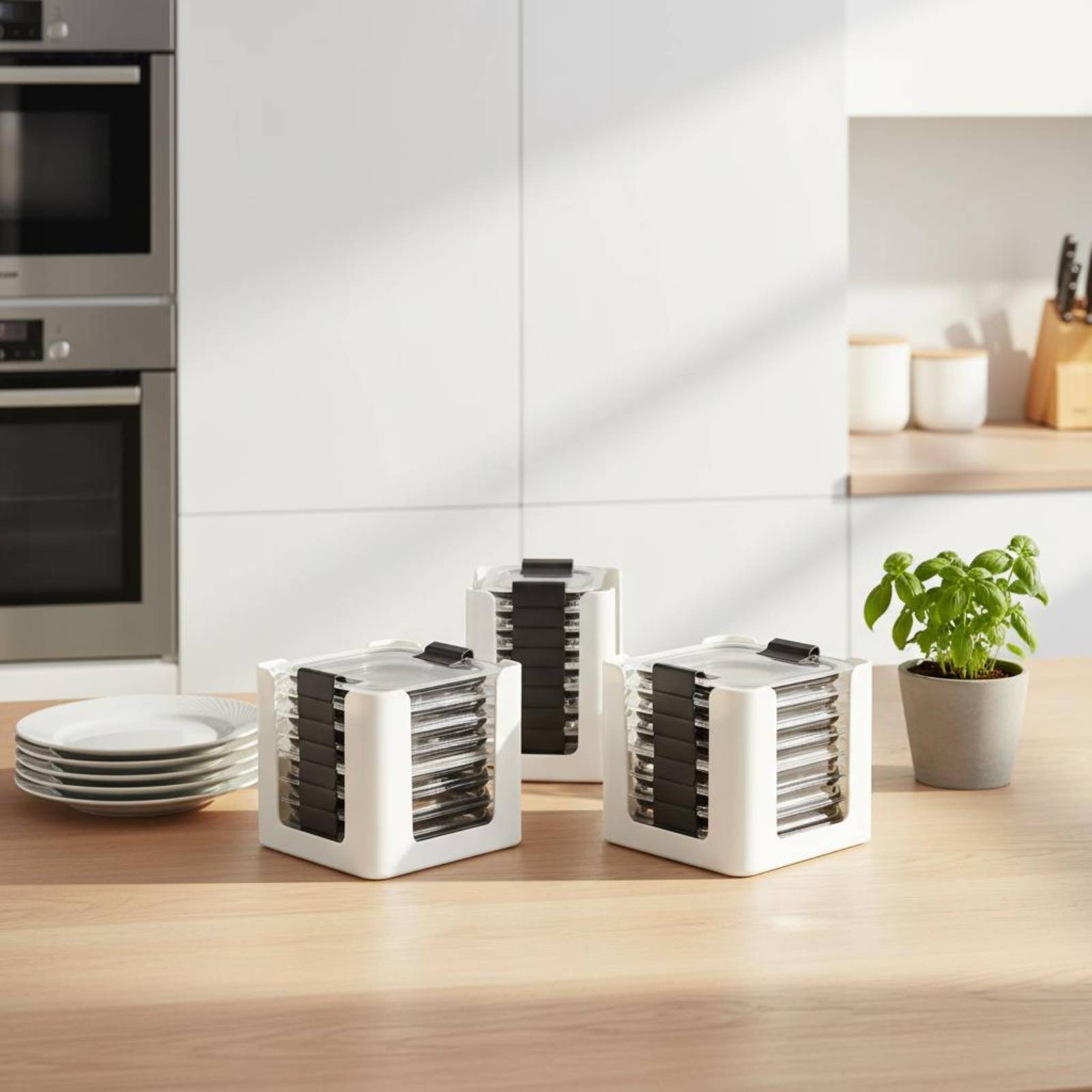 Organizador de Tampas Retangul - Food Storage Rack avaliação e preço